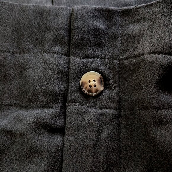 MADEWELL Drapey PAPERBAG pants Sz 10 BELT to tie 100% polyester (crepe) STUNNING - Picture 4 of 13